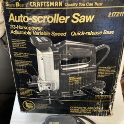 USED CRAFTSMAN CORDED SCROLLER JIG SAW