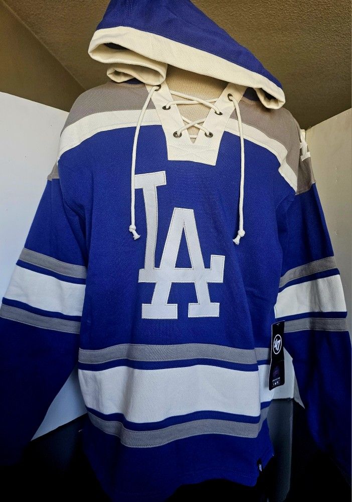 Dodgers 47brand Hoodie Embroidered Logo