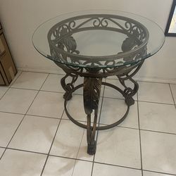 Glass Top Table