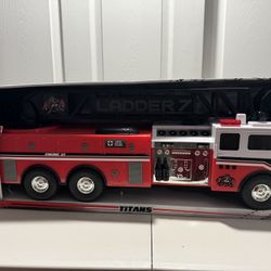 Mighty Fleet Titans Fire Rescue Set – Lights & Sounds – Large Toy Truck Playset – New