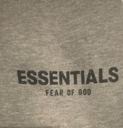 Fear of God Essentials Gray Crewneck Sweatshirt