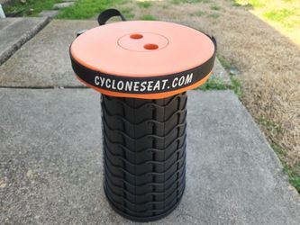 Orange Cyclone Seat Portable Collapsable Seat