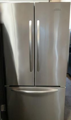 Kitchen Aid 3-Door Silver Refrigerator Fridge
