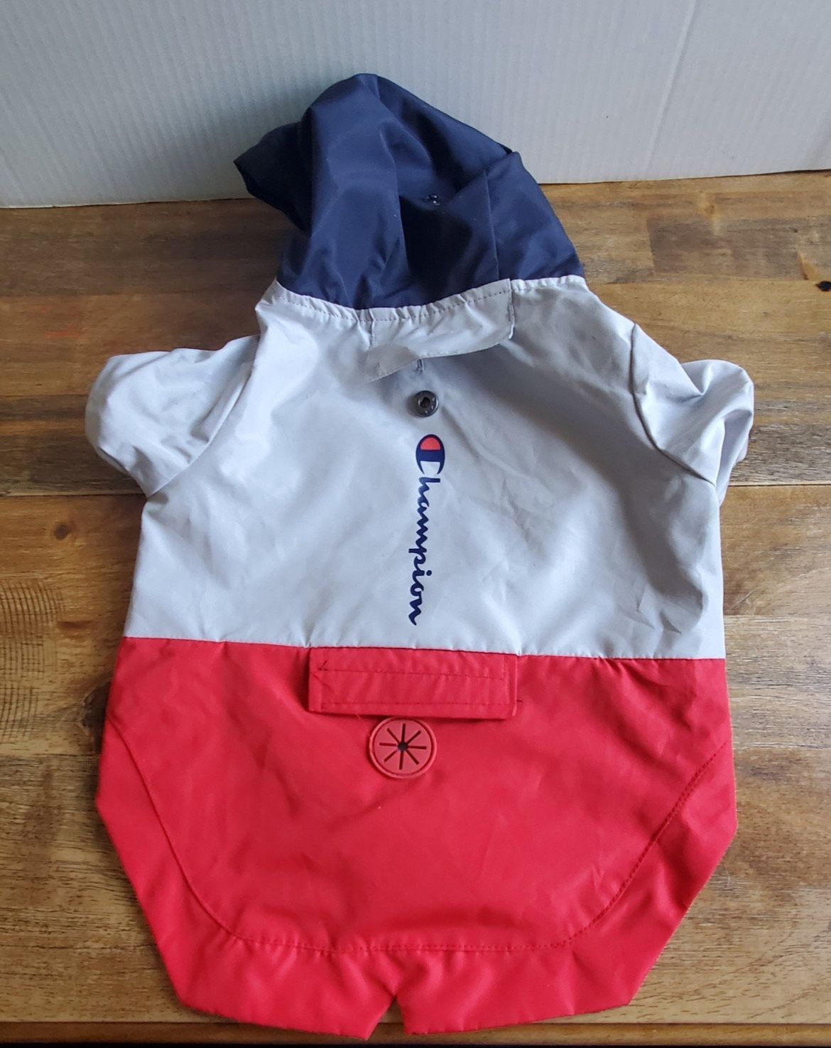 Champion Dog Rain Coat Jacket Hooded Water Resistant Pet Raincoat