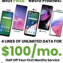 Four Lines For $100 A Month With Cricket Wireless