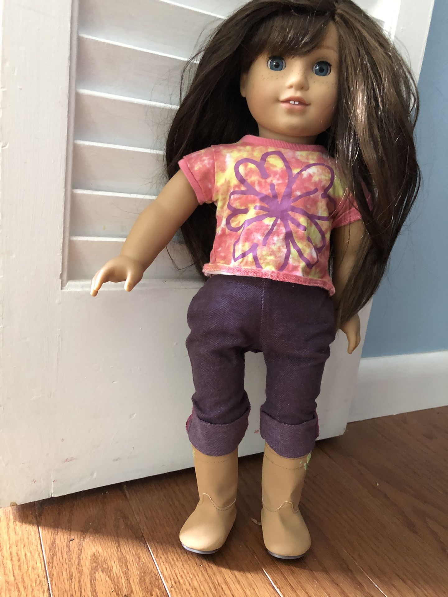 American Girl Doll & 2 outfits