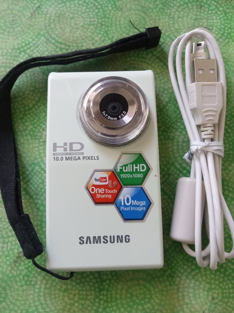 SAMSUNG POCKET CAMCORDER FULLHD 1920X1080P 10 MPX ONE TOUCH SHARING