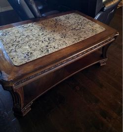 Coffee table and end tables