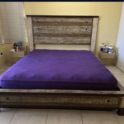 California King Solid Wood Bed frame