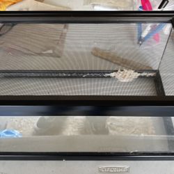 Reptile Glass Enclosure With Screen Top 