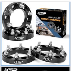 6X5.5 Wheel Spacers, KSP Forged 1"(25mm) 6x139.7mm to 6x139.7mm Thread Pitch M12x1.5 Hub Bore 108mm Adapters for Tacoma 4Runner Tundra FJ Land Cruiser
