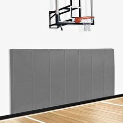 Gym Wall Padding, Basketball Court Wall Protector, 2" Thick Foam Protective Wall Mat for Wall Mount Basketball Hoops, Garage, Taekwondo - Waterproof &