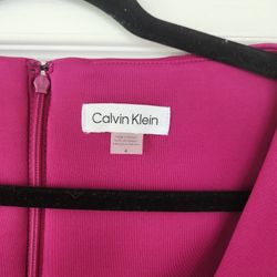 Calvin Klein Magenta Pink Dress Sz 4 $35