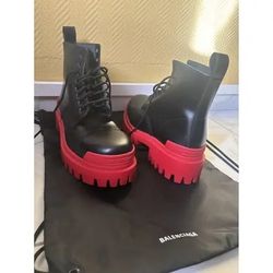 Balenciaga Strike Leather Boots *Price Drop*