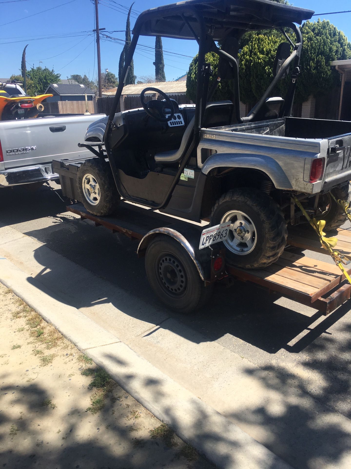 2007 Yamaha 660 rhino and trailer