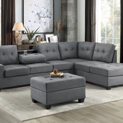 New Sectional Grey 