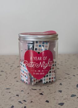 NEW 52 Date Night Ideas Jar – Couples Gift / Date Night Game