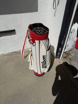 Wilson Golf Cart Bag White and Red