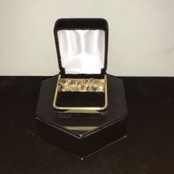 32-5686-1 10KYG  DOUBLE FINGER NUGGET RING 