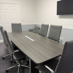Conference Table And Chairs 