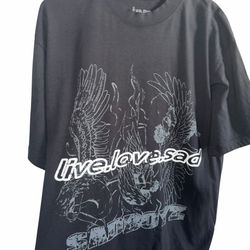 Sad Boyz Men’s Medium Oversized Streetwear T- shirt - Live Love Sad - New No Tags