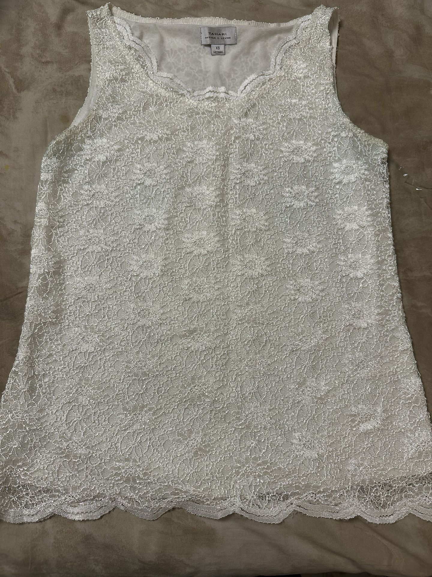 Tahari Lace Top XS