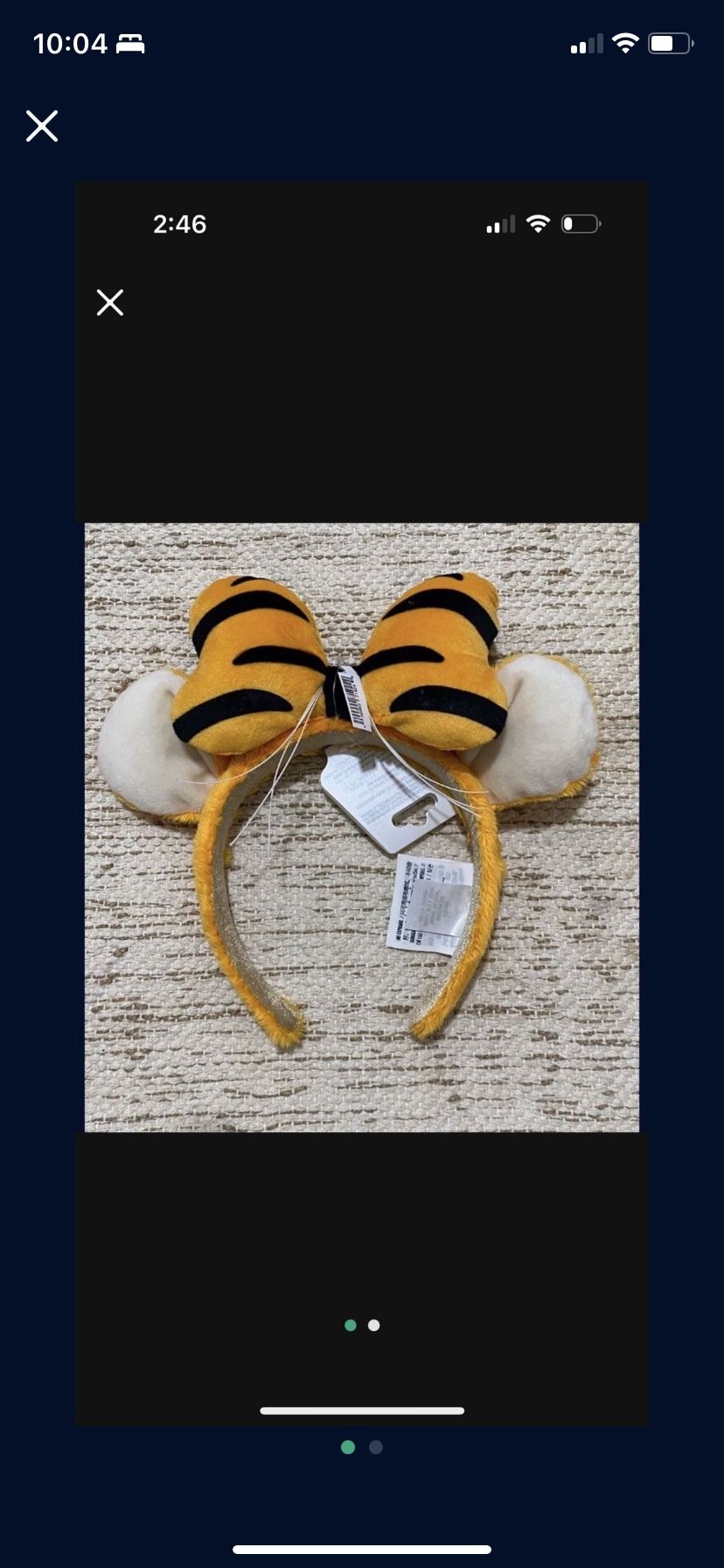 Disney Tigger Ears. Shipping Available