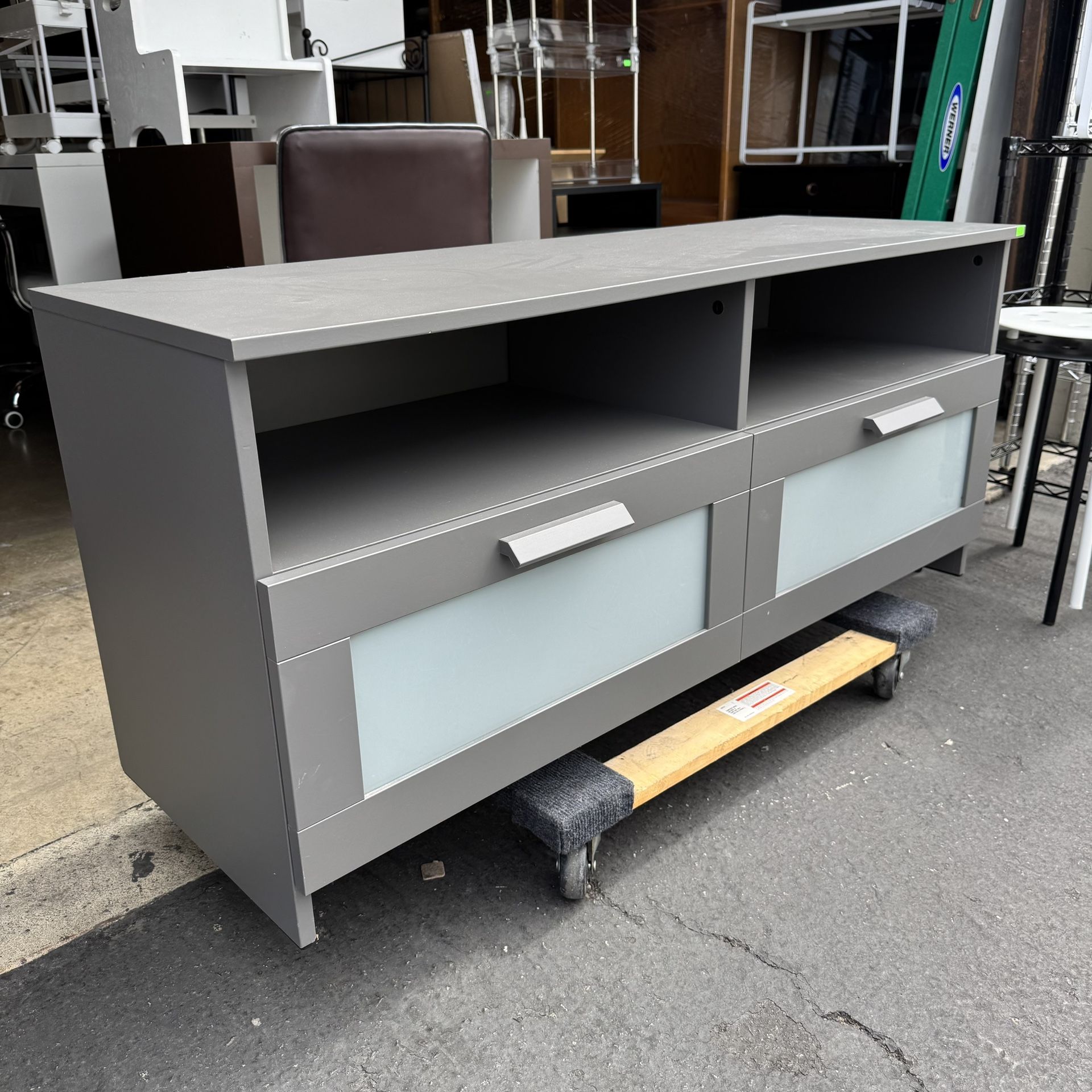 IKEA BRIMNES TV Stand Gray Very Good Condition