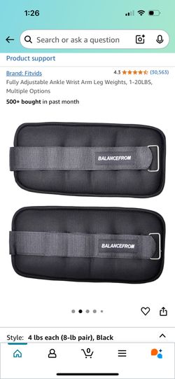 Fully Adjustable Ankle Wrist Arm Leg Weights