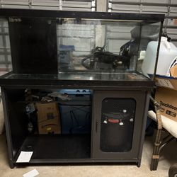 75 gallon Aquarium with Stand and Canister Filter
