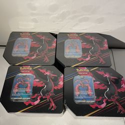 Pokemon TCG Galarian Moltres Crown Zenith BRAND NEW SEALED Tin’s-Lot Of 4🔥