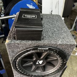 Kicker 12” Subwoofer And Ds18 Amp $200