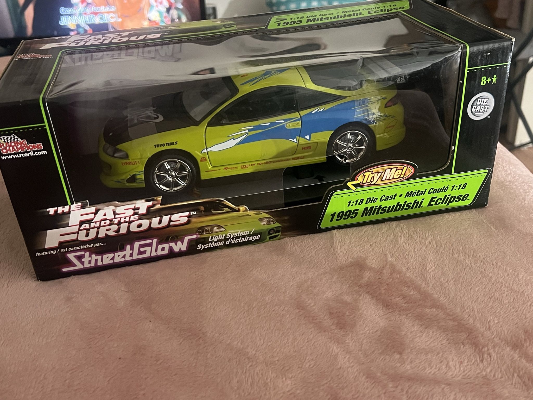 Fast And Furious 1:18 Die Cast 1995 Mitsubishi Eclipse STREETGLOW for Sale  in Fresno, CA - OfferUp