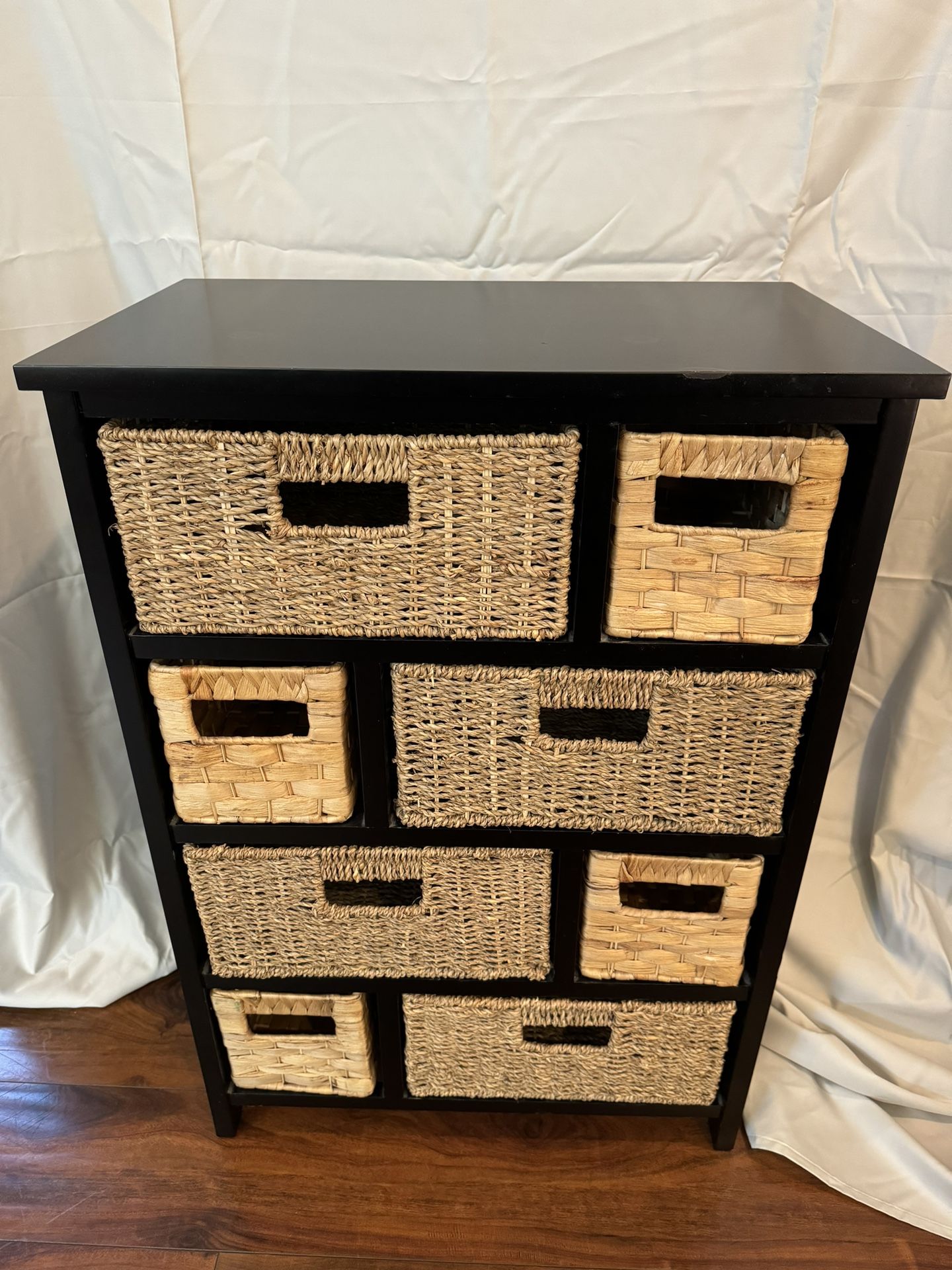 Black wood cabinet