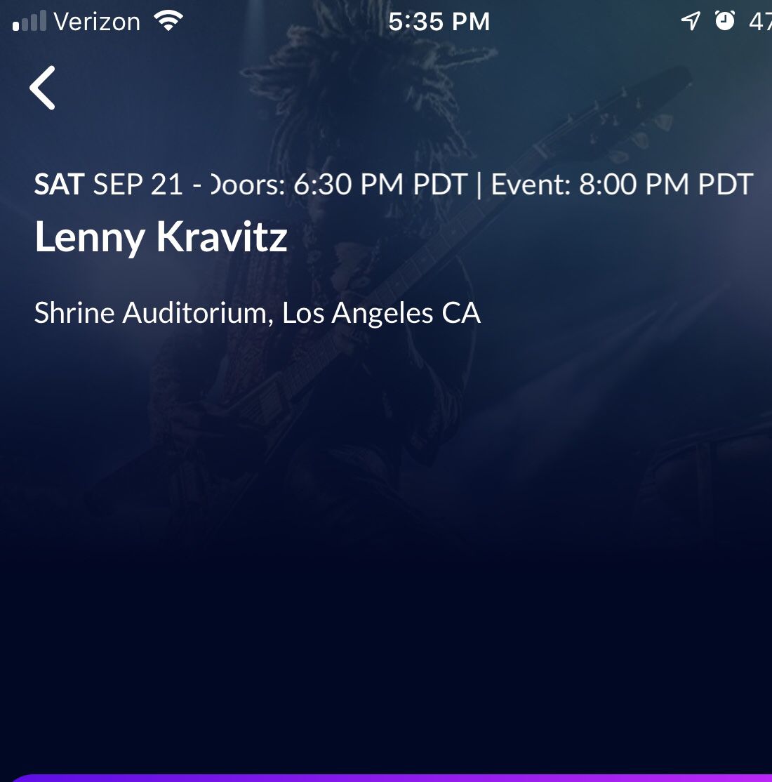 Lenny Kravitz 3 tickets for sale