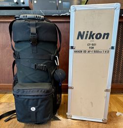 500mm Nikon Nikkor ED AF-I 500mm 1:4 D Telephoto Lens, Nikon AF- TC-14E 1.4 Teleconverter & More