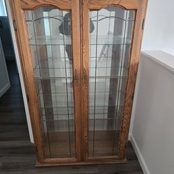 Lighted Glass Curio Cabinet