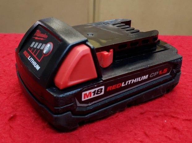 Milwaukee 18V M18 RedLithium CP 1.5Ah Battery Pack - Battery Only - No Charger - No Tool - Working