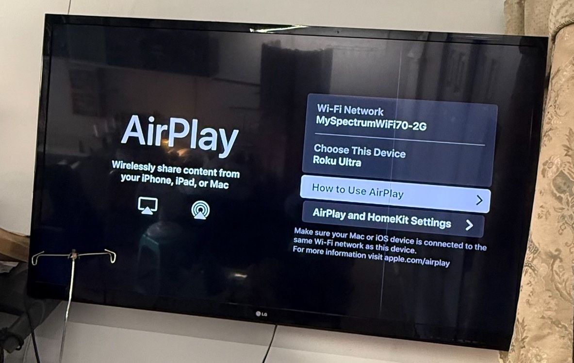 LG TV with roku 55”