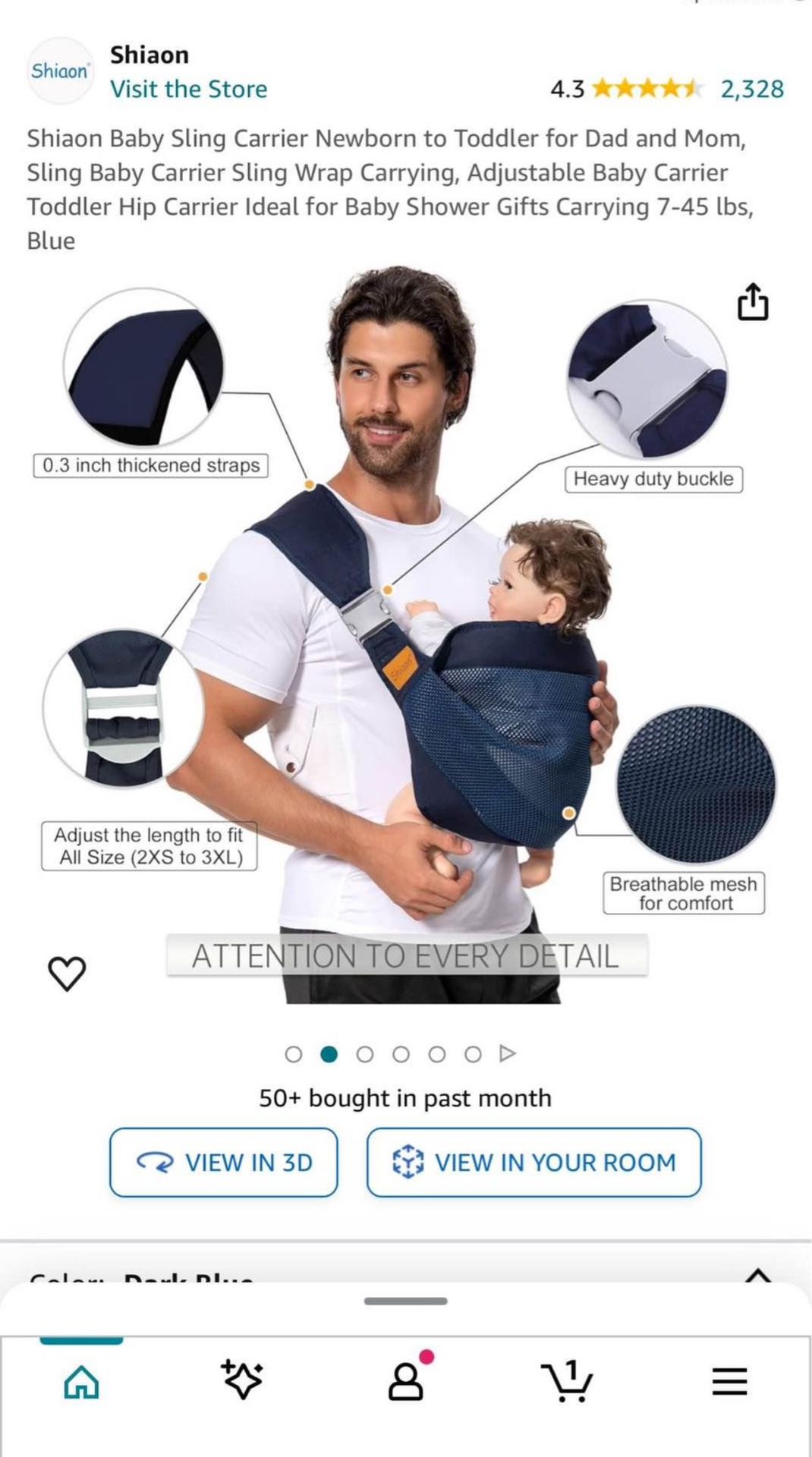New Baby Sling Carrier - Baby to Toddler - Baby wrap Carrier