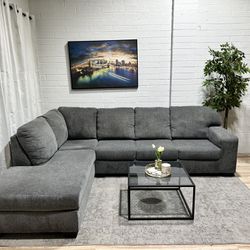 Ashley’s Grey L Shape Couch - FREE DELIVERY 