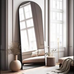 Tall Arched Mirror With Stand 