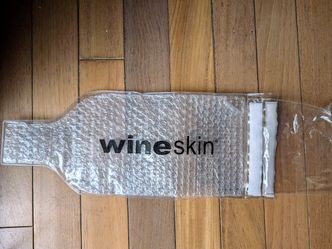 wine skin bubble bottle wrap transport protector case bag