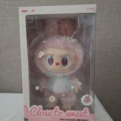POPMART POPLAND EXCLUSIVE MOKOKO LABUBU THE MONSTER CLOSE TO SWEET PLUSH DOLL