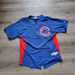 Majestic Chicago Cubs Authentic #13 Baseball Jersey Mens Size Large 