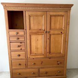 Solid Wood TV Cabinet Dresser Storage