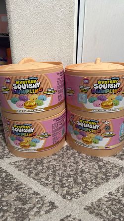 Crazy Fun Jumbo Mystery Squishy Dumpling Gold Glitter Edition