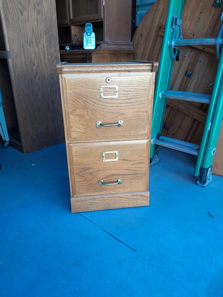 FILE CABINET OAK