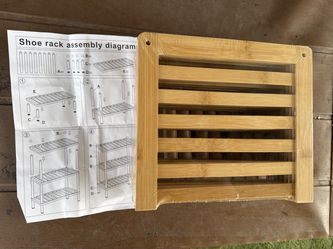 3-Tier Bamboo Shoe Rack (New in Packaging)