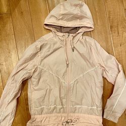 Abercrombie & Fitch Size S pale pink windbreaker jacket 